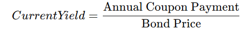 Bond Current yield formula